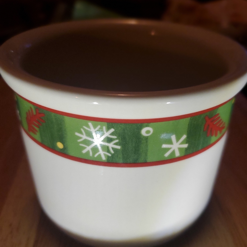 Longaberger Christmas Urn container bowl NIB w flyer